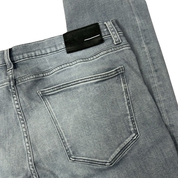 BLK DNM denim gray jeans size 36x34 men’s relaxed fit designer premium jeans - Picture 4 of 5